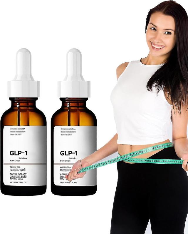 GLP-1 Satiation Burning Drops, Ultra Concentrated Liquid Supplement - Carb Blocker for Women & Men 2pcs on Productcaster.