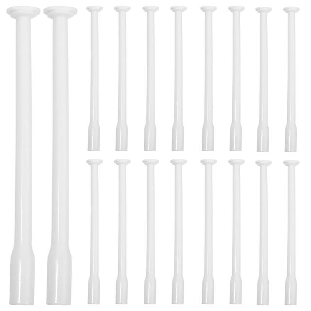 20pcs Disposable Vaginal Applicators Portable Suppository Applicators Household Lubricant Shooters White 13.5X1cm on Productcaster.