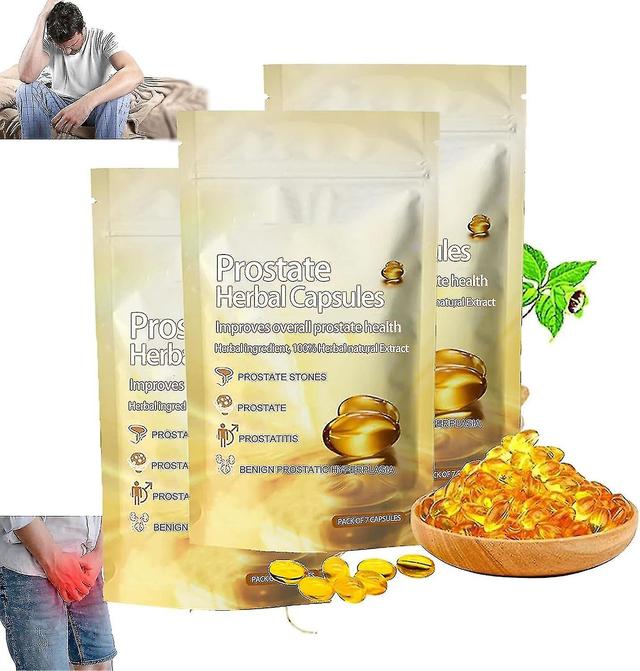 Prostata-Unterstützungsergänzung Männer - Prostatapflege Natürliche Kräuterkapseln Speichern Prostata-Gesundheitsunterstützung 3er-pack 7pcs-1Pack on Productcaster.