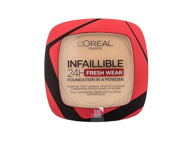 L'Oréal Paris - Infaillible 24H Fresh Wear Foundation In A Powder 040 Cashmere - For Women, 9 g on Productcaster.