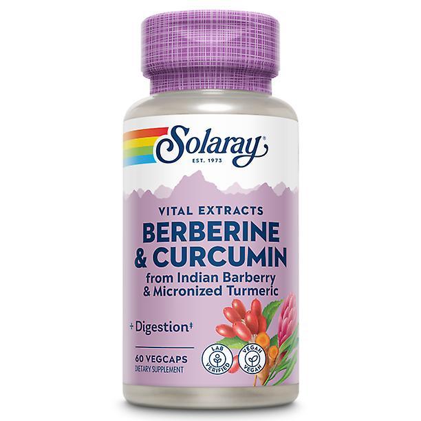 Solaray berberine & curcumin root extracts | healthy digestive, cardiovascular & metabolic function support | 60 vegcaps on Productcaster.