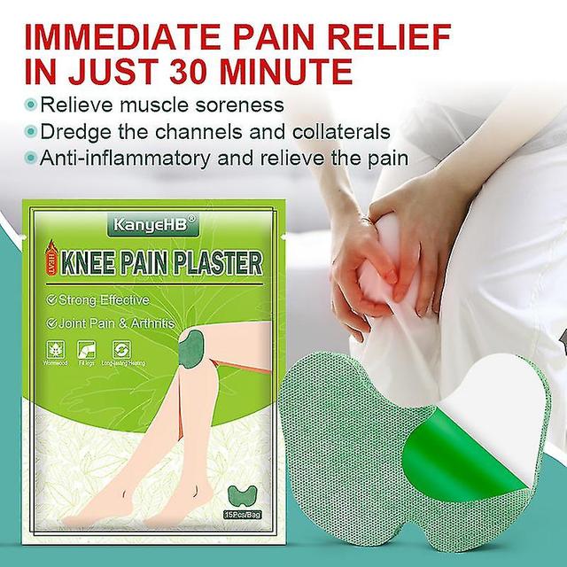 15/45/75pcs New Knee Plaster Wormwood Extract Analgesic Knee Patch Cartilage Pai 75pcs is 5bags on Productcaster.