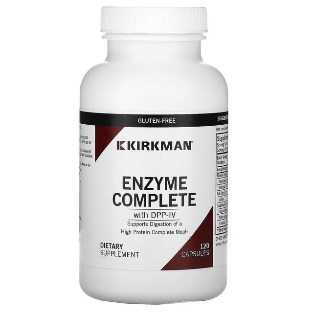 Kirkman Labs, Enzyme Complete With DPP-IV, 120 Capsules on Productcaster.