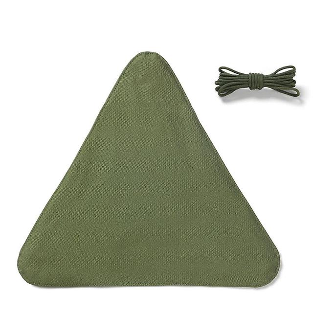 Small Tripod Stool Chair Cloth Lightweight Triangles Stool Cloth For Outdoor Hiking Bbq Army Green on Productcaster.