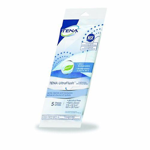 Essity Tena Personal Wipe TENA UltraFlush Soft Pack Aloe / Vitamin E / Chamomile Scented 5 Count, Count of 48 (Pack of 1) on Productcaster.