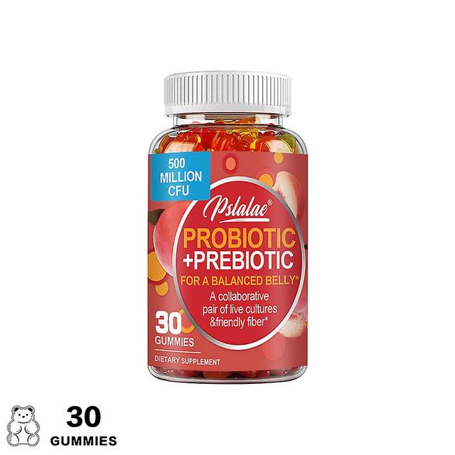 Vorallme Probiotic + Prebiotic Gummies živý kultivovaný, žuvací doplnok podporuje zdravú rovnováhu tráviaceho traktu a čriev 30 Gummies on Productcaster.