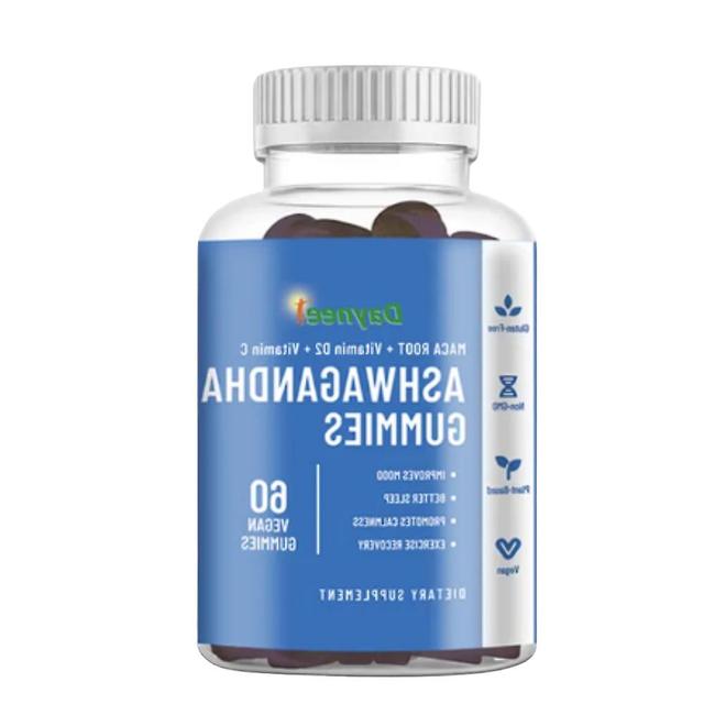 Ashwagandha Gummies doplnok Ksm-66 Extrakt z rastlinných semien Organický vegánsky bezlepkový koreňový prášok Ashwagandha Gummies 1ks on Productcaster.