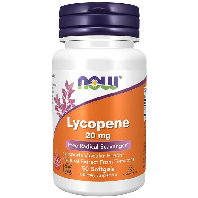 NOW Foods NU Livsmedel Lykopen 20 mg 50 Softgels on Productcaster.