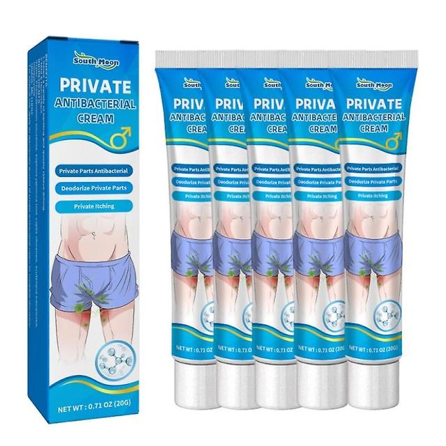 5pcs Private Area Itching Cream 20g Men's External Antipruritic Cream Natural Formula on Productcaster.