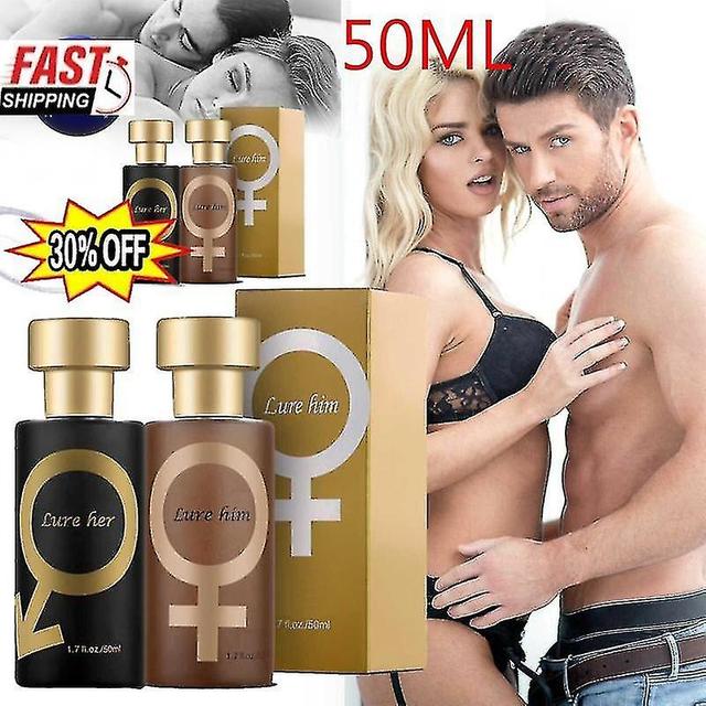 2pcs Aphrodisiac Golden Lure Her Pheromone Perfume Spray For Men To Attract Women [free Shipping] on Productcaster.