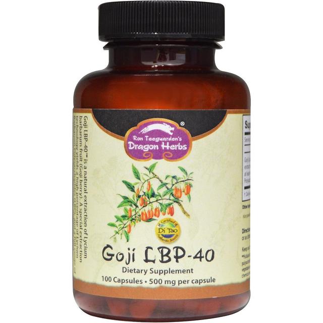 Dragon Herbs Dragon Urter, Goji LBP-40, 500 mg, 100 Kapsler on Productcaster.