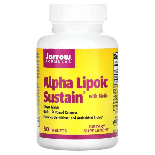 Jarrow Formulas, Alpha Lipoic Sustain with Biotin, 60 Tablets on Productcaster.