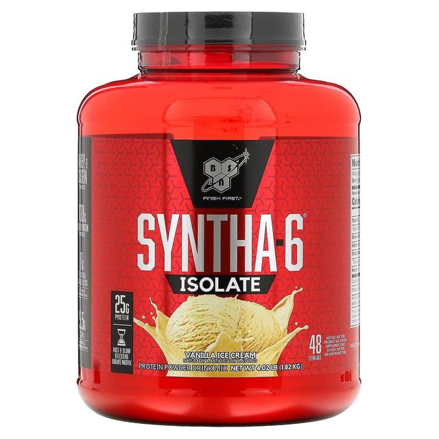 BSN, Syntha-6 isolat, proteinpulver drikke mix, vaniljeis, 4,02 lbs (1,82 kg) on Productcaster.