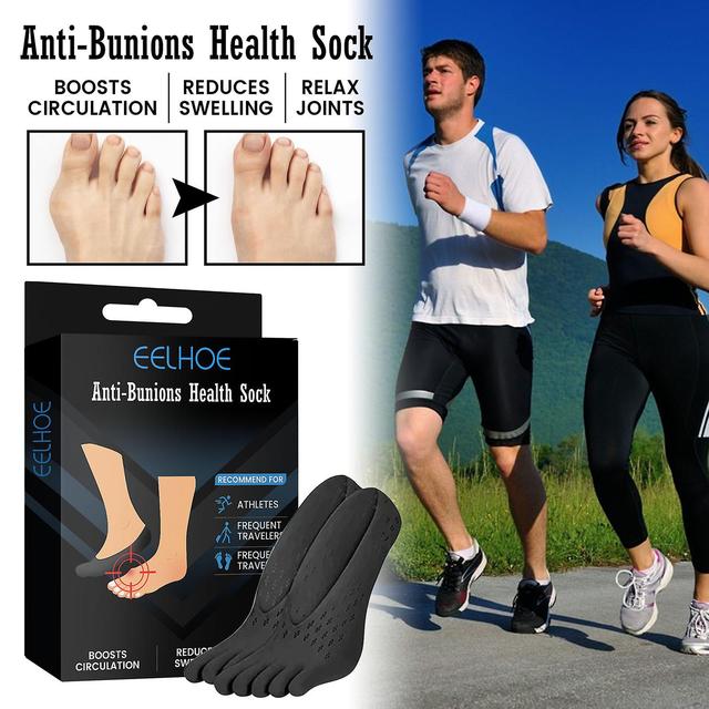 Flye Anti-bunions Health Socks Socks Stimulate The Lymphatic System, Promote Metabolism, Reduce Pain And Swelling Black on Productcaster.