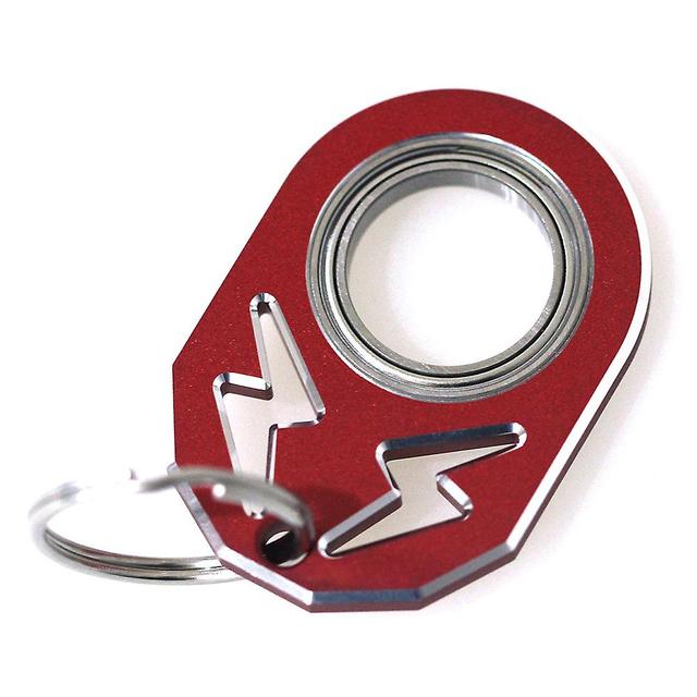 Lightning-shape Keychain Durable Keychain Jewelry Small Waterproof Keychain Red on Productcaster.