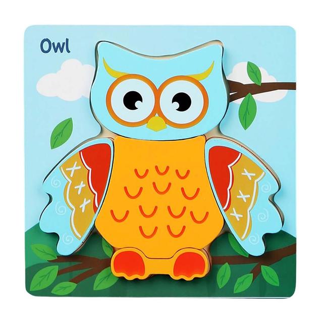 3d Small Size Puzzles Toy Set Sturdy Durable Jigsaw For Kids Lightweight Portable Jigsaw Gift OWL on Productcaster.