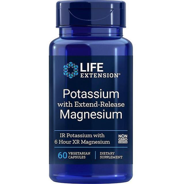 Life Extension Potassium with Extend-Release Magnesium Vegicaps 60 on Productcaster.