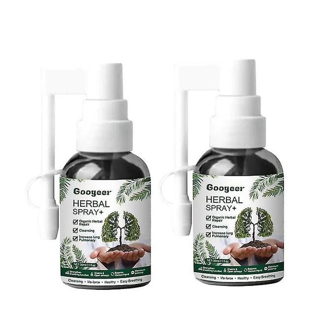 1-5pcs Googeer Herbal Lung Cleanse Mist - Powerful Lung Support, Googeer Herbal Lung Cleanse Spray, 2pcs on Productcaster.