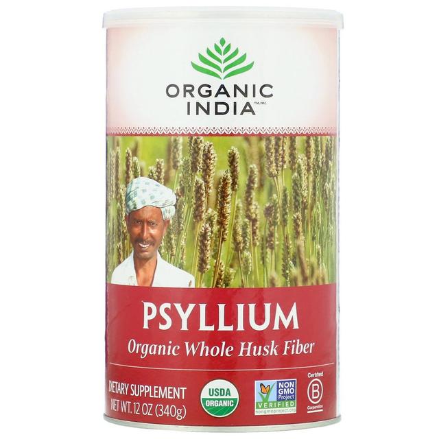 Organic India, Psyllium, Organic Whole Husk Fiber, 12 oz (340 g) on Productcaster.