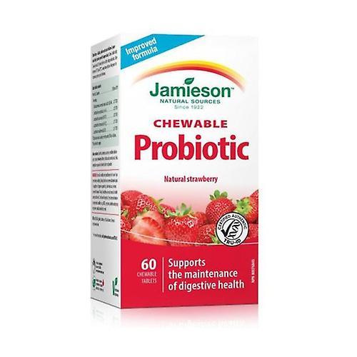 Jamieson Strawberry Chewable Probiotic 60 tablets on Productcaster.