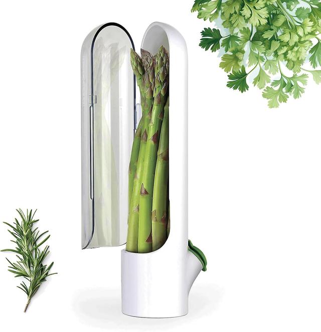 Qeen Fresh Herb Saver, Vegetable Preservation Bottle, Herb Saver for Refrigerator, Fresh Herb Keeper for Cilantro, Parsley, Mint, Asparagus, Keeps ... on Productcaster.