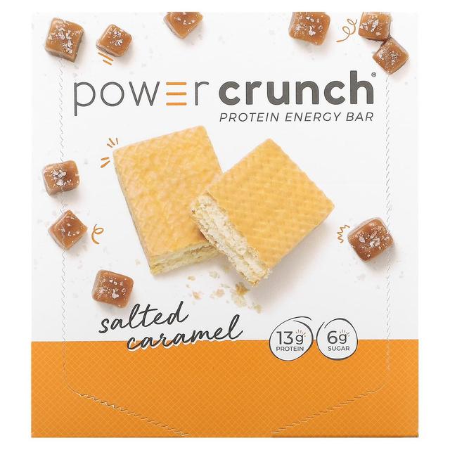 BNRG, Power Crunch Protein Energy Bar, Caramelo Salgado, 12 Bars, 1,4 oz (40 g) Cada on Productcaster.