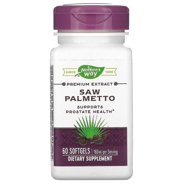 Nature's Way, Saw Palmetto, 160 mg, 60 Kapsułki żelowe on Productcaster.