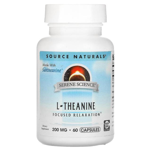 Source Naturals, Serene Science, L-Theanine, 200 mg, 60 Capsules on Productcaster.