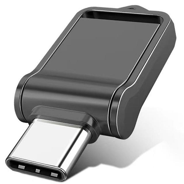 Mini Metal Type C Usb Disk Waterproof Portable Pendrives For Tablet Phone Black 2TB on Productcaster.