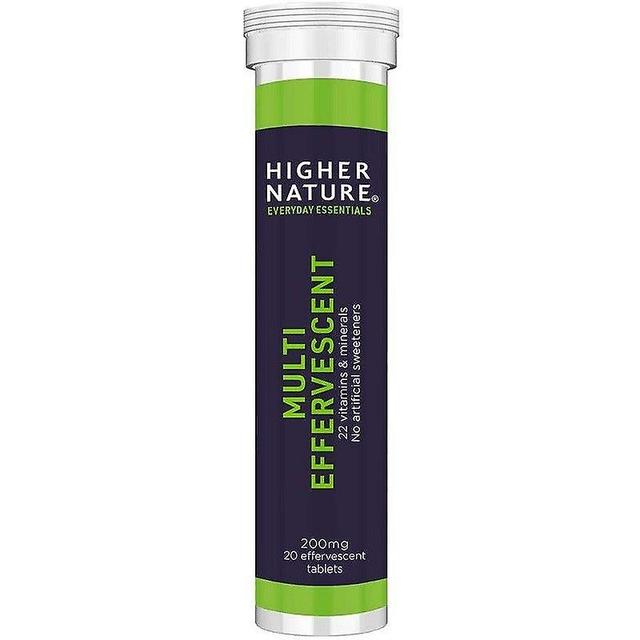 Higher Nature Højere natur Fizzy Multi Brusende Tabs 20 (FIM020) on Productcaster.