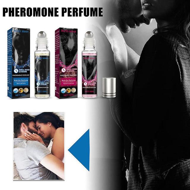 2-pack av feromon rullende perler parfyme, feromon olje, feromon infundert eterisk olje parfyme cologne, emosjonell atmosfære parfyme for menn og wo on Productcaster.