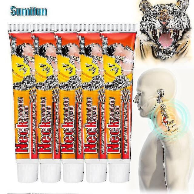 1/3/5pcs Baume du Tigre Cou Analgésique Crème Col Cervicale Muscle Soulagement des douleurs articulaires 1pcs sans boîte on Productcaster.