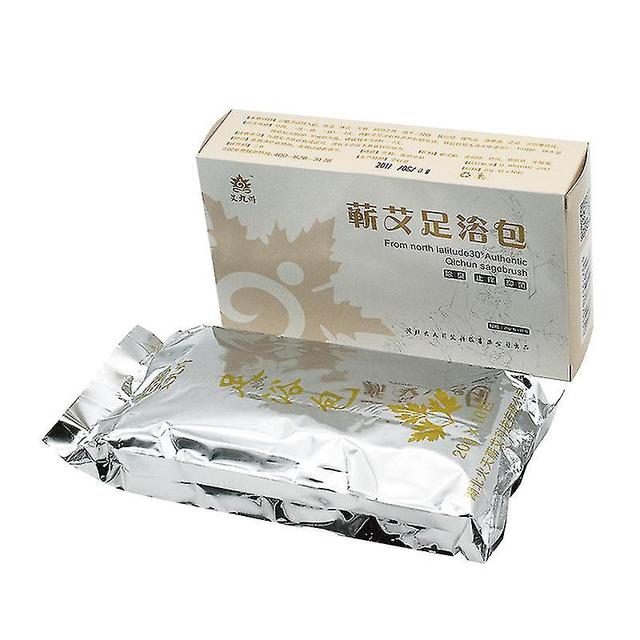 Cn Herb 10 Pcs Chinese Mugwort Foot Bath Bag Artemisia Argyi Powder Bag Foot Odo on Productcaster.