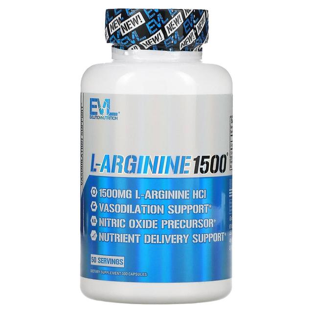 EVLution Nutrition, L-Arginine1500, 100 Capsules on Productcaster.