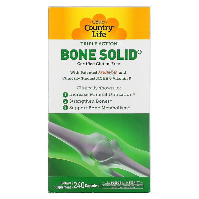 Country Life, Triple Action Bone Solid, 240 Capsules on Productcaster.