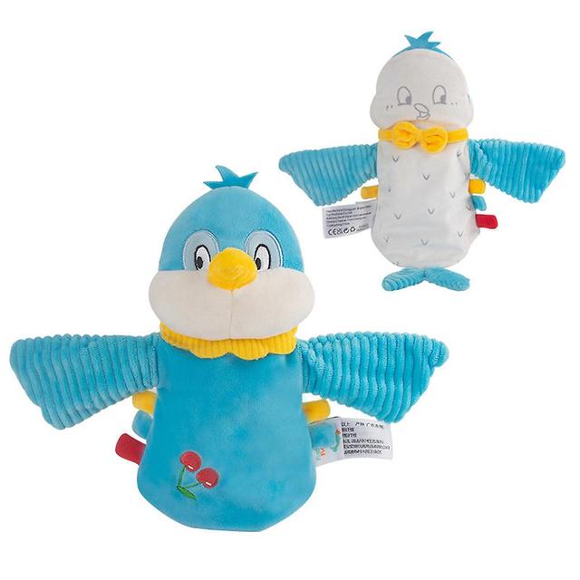 Cute Hand Puppet Educational Plushed Doll Tear Resistance Doll For Children Bluebird on Productcaster.