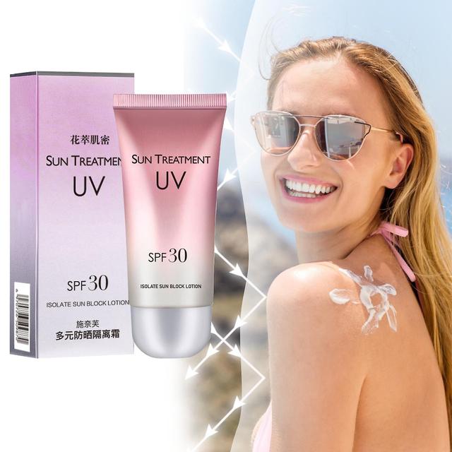 Gaoguan Flower Extract Muscle Sunscreen 60g Isolation Cream -waterproof Waterproof -sweat Refreshing Summer Sunscreen Lotion Whole Body 60g Multicolor on Productcaster.