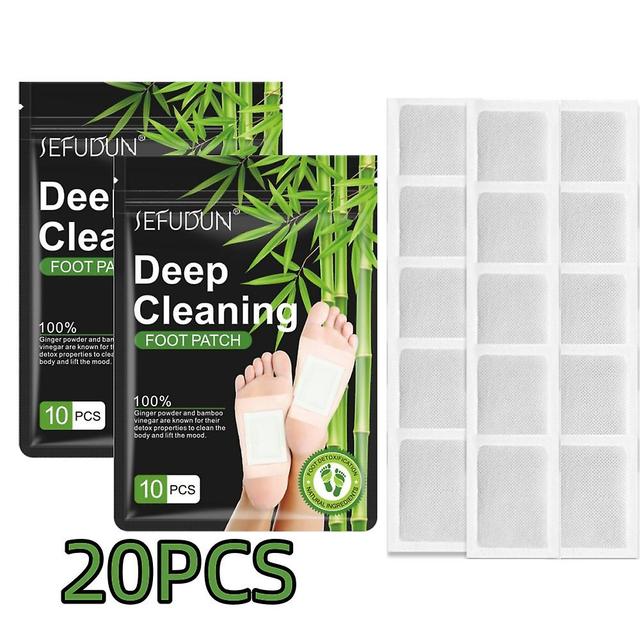 10/20/30 / 50 sztuk Detox Foot Pads Bamboo Ocet Naturalne toksyny ziołowe Oczyszczające plastry samoprzylepne Plaster Poprawić Sleep Feet Naklejki ... on Productcaster.