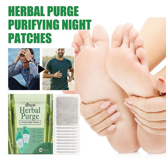 Nspiel Coussinets nettoyants en profondeur pour un meilleur sommeil, coussinets détox pour les pieds, purge aux herbes, soins purifiants pour le co... on Productcaster.