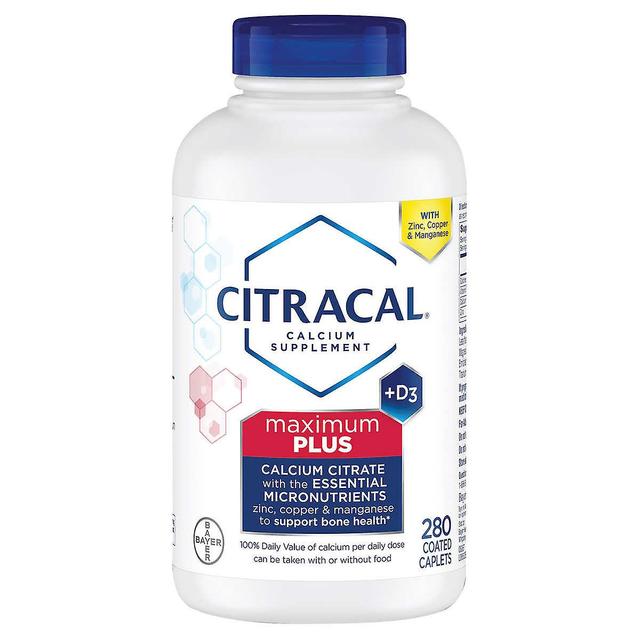 Citracal maximum plus calcium citrate + d3 caplets, 280 ea on Productcaster.