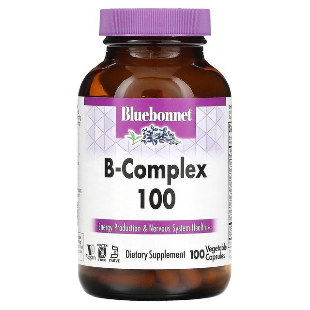 Bluebonnet Nutrition, B-Complex 100, 100 Cápsulas Vegetais on Productcaster.