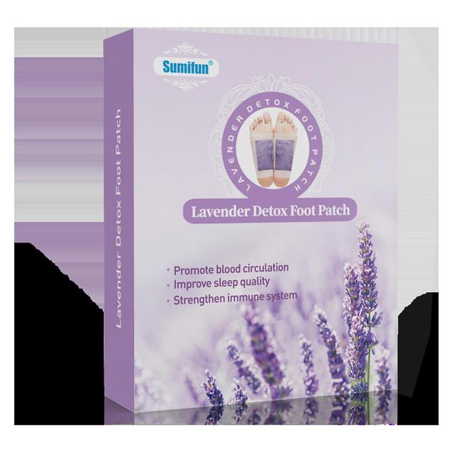 unbrand 12pcs Lavender Sleeping Foot Stickers Herbal Fast Acting Stress Relief Stickers For Middle-aged & Elderly Body Care on Productcaster.