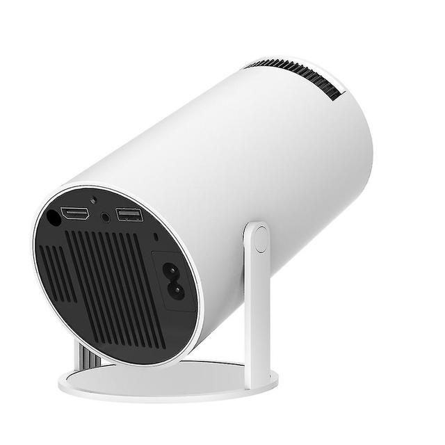 180 Rotatable Portable Projector Smart Wifi Home Beamers Player For Office Outdoor White UK plug on Productcaster.