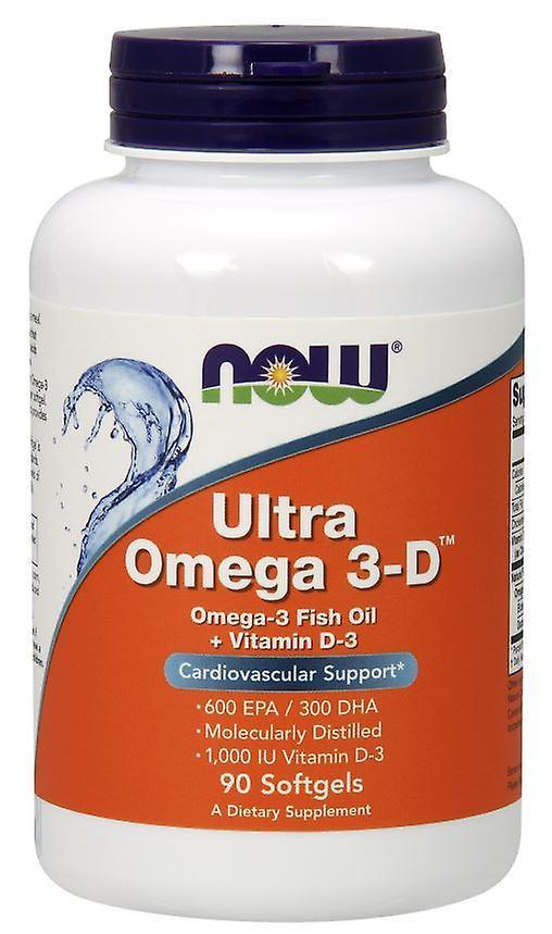 Now Foods Ultra Omega 3 With Vitamin D-3 90 Softgels 733739016638 on Productcaster.