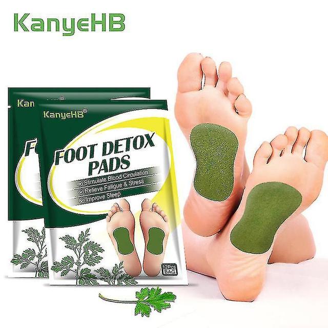 christina show 24pcs=2bags Detox Foot Patches Promote Blood Circulation Improve Sleep Wormwood Extract Feet Health on Productcaster.