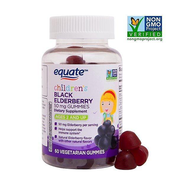 Equate Sidestille børns sorte hyldebær gummies, 50 mg, 60 ct on Productcaster.