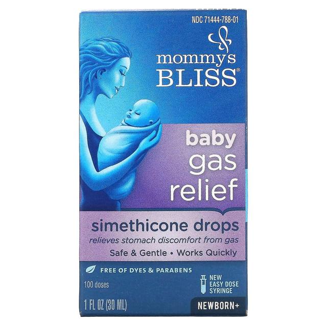 Mommy's Bliss Mammas lycka, babygasavlastning, simetikondroppar, nyfödd+, 1 fl oz (30 ml) on Productcaster.