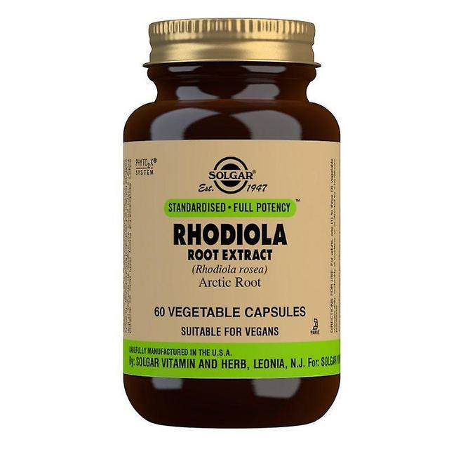 Solgar Rhodiola Root Extract Capsules 60 (12543632) on Productcaster.