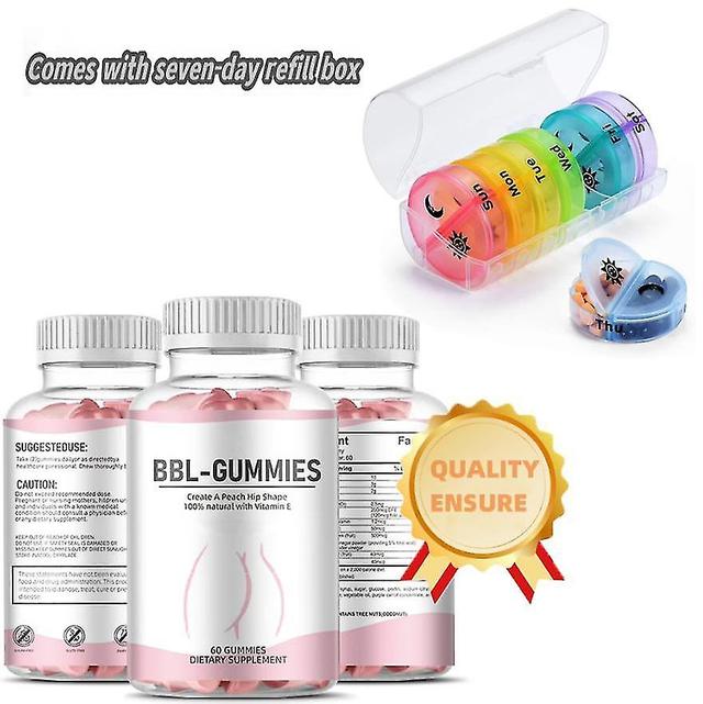 Women's Butt Lift Gummies Hot Selling Wholesale Breast Enlargement Gummies Comes With Seven-day Refill Box 3PCS on Productcaster.