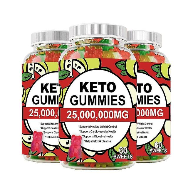 3x Minch 60 Count Keto Gummies Ketonen Vet Lichaamsbeheer Brander Appelciderazijn Vitamine Beer Gummy Voor Mannen Vrouwen Snoepjes on Productcaster.